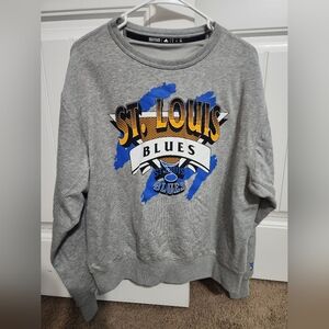 Adidas Gray Sweatshirt STL BLUES NHL